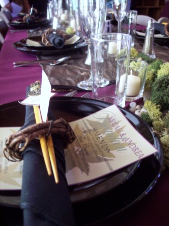 Micah & Andrea Wedding Place Setting